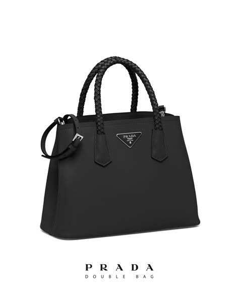 prada bolso negro|Bolso Grande De Piel Negro .